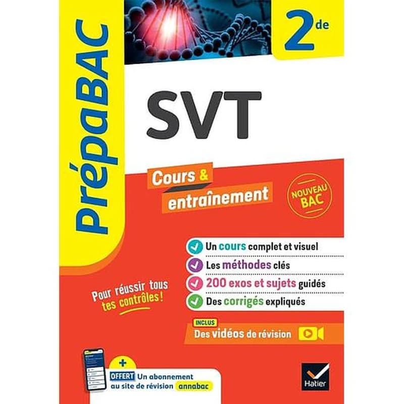 Prépabac cours & entraînement : SVT ; 2de
