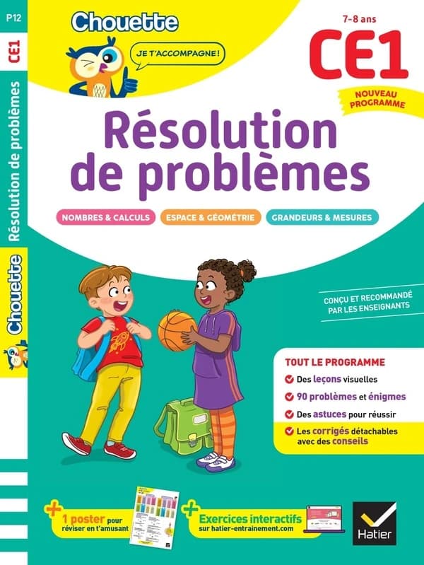 Chouette entraînement : Résolution de problèmes ; CE1