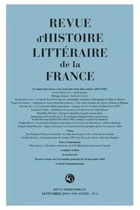 Revue d'histoire littéraire de la France n.11 : 3