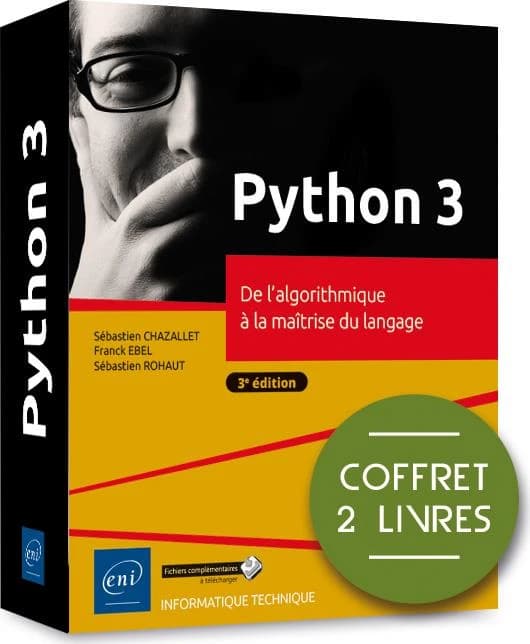 Python 3 ; coffret de 2 livres : de l'algorithmique à la maîtrise du langage (3e édition)