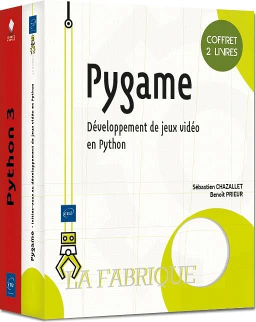 Pygame ; coffret de 2 livres : développement de jeux vidéo en Python