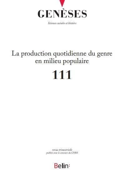 REVUE GENESES n.111 : la production quotidienne du genre en milieu populaire