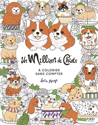 Un million de chiots à colorier sans compter