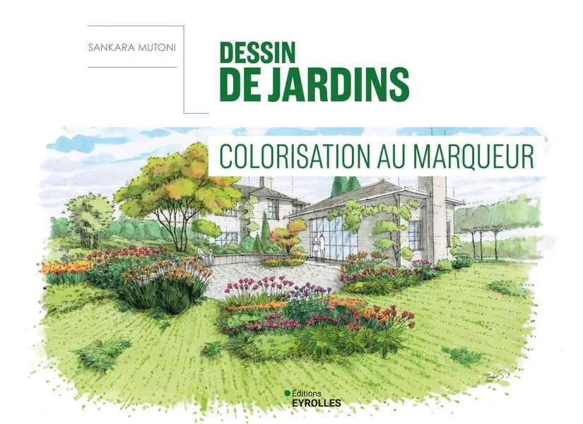 Dessin de jardins : colorisation au marqueur