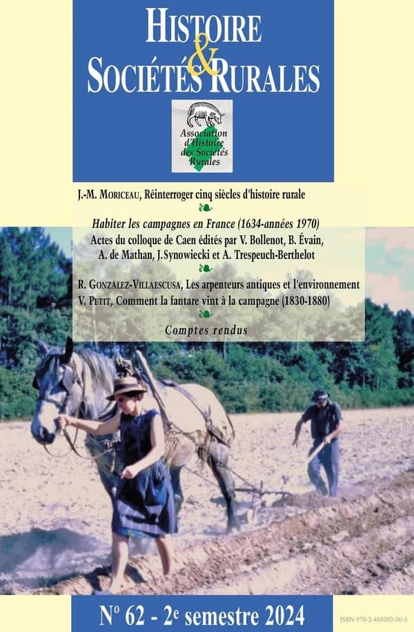 Histoire & Sociétés Rurales, n° 62 : 2nd semestre 2024