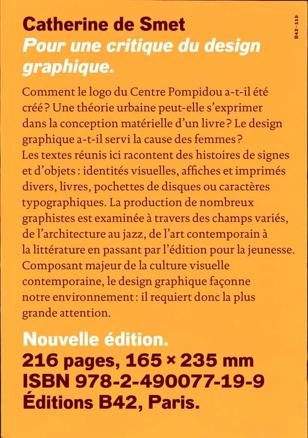 Pour une critique du design graphique (Nouvelle éd.) Catherine de Smet
