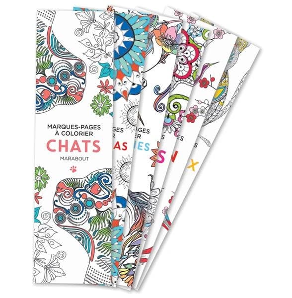 Marque-pages à colorier ; chats