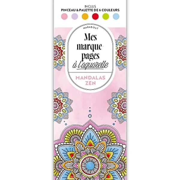 Mes marque-pages à l'aquarelle : Mandalas zen