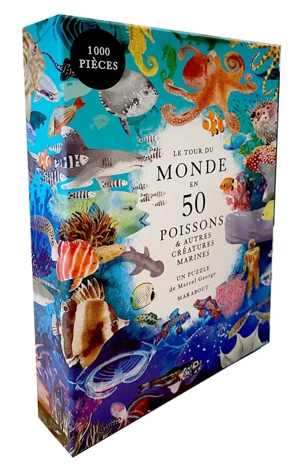 Le tour du monde en 50 poissons & autres créatures marines : Puzzle