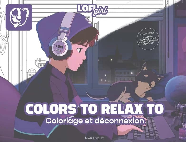 Colors to relax to : Coloriage de déconnexion