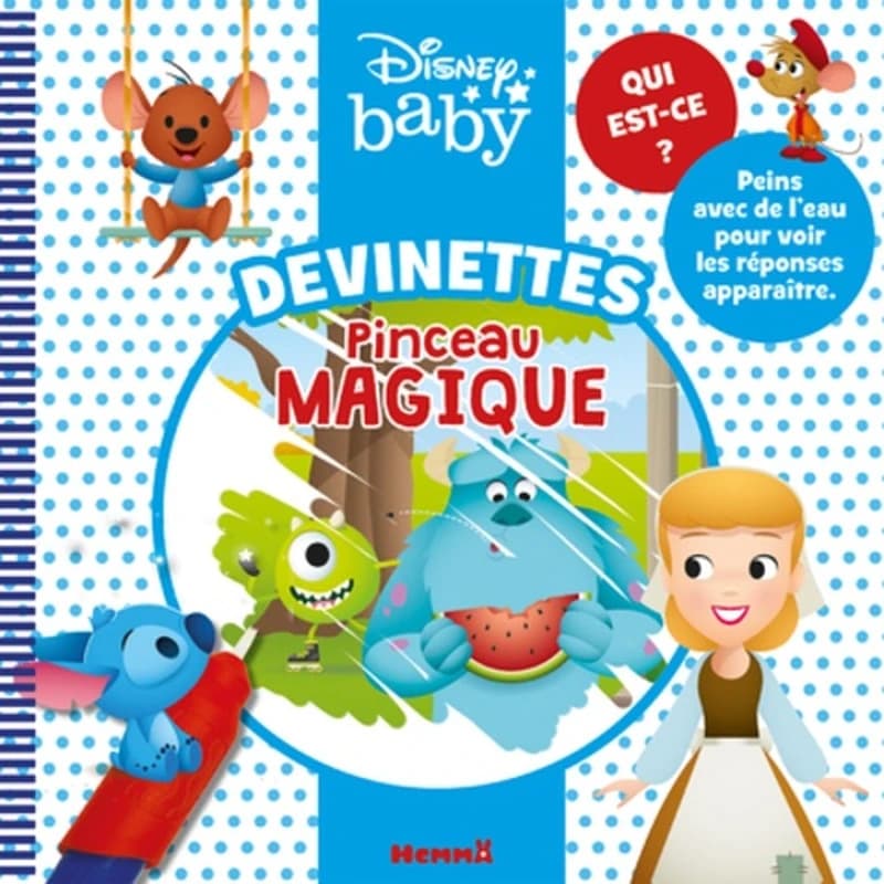 Devinettes pinceau magique (Bob et Sully au centre) - Avec un pinceau