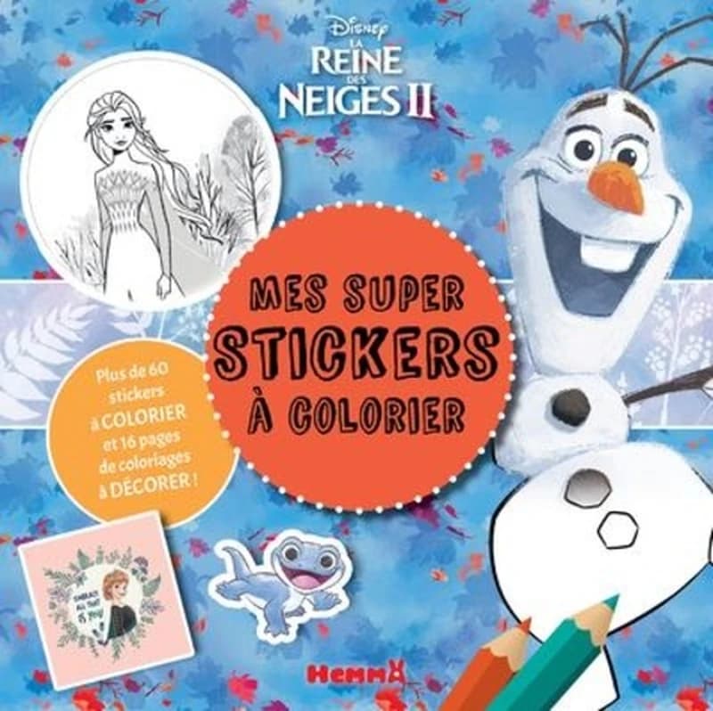 Mes super stickers à colorier La Reine des Neiges II
