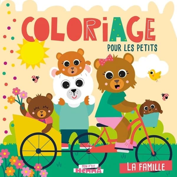 Mon p'tit Hemma : Coloriage pour les petits : la famille