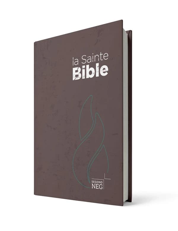 La Sainte Bible neg compacte, rigide imprime brun