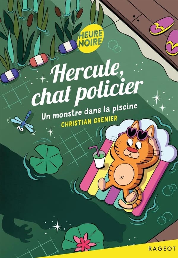 Hercule chat policier un monstre dans la pisc