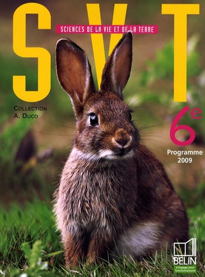 SVT, sciences de la vie et de la terre, 6e : programme 2009