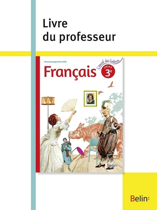 L'ENVOL DES LETTRES ; français ; 3ème ; livre du professeur (édition 2016)