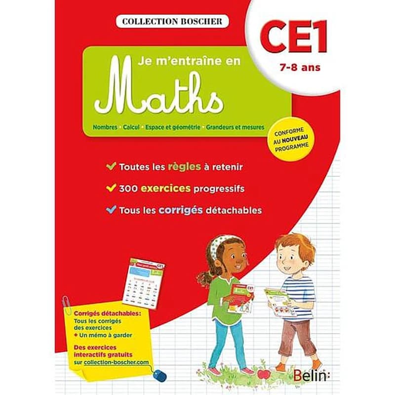 BOSCHER, JE M'ENTRAINE EN MATHS CE1 2016
