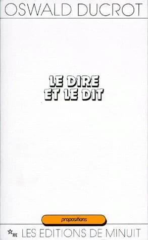 Le dire et le dit