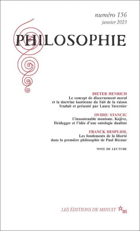 Revue Philosophie n.156 : Janvier 2023
