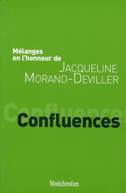 Mélanges en l'honneur de Jacqueline Morand-Deviller : confluences