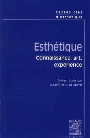 Esthétique : connaissance, art, expérience
