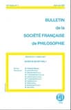 Bulletin de la Société française de philosophie : qu'est-ce qui est vital?