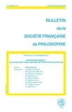 Bulletin de la Société française de philosophie n.4 : Descartes chimiste? sur quelques pages oubliées des Principia philosophiae