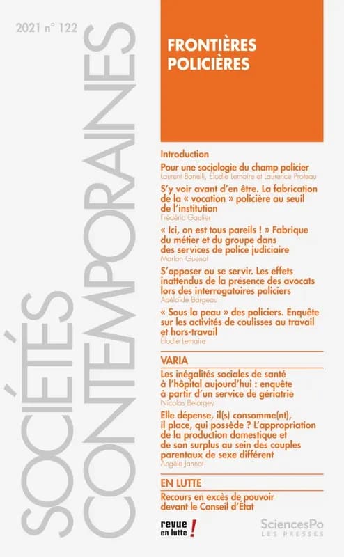 Revue sociétés contemporaines n.122