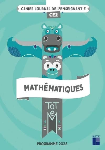Totem : Mathématiques ; CE2 ; Cahier journal (édition 2025)