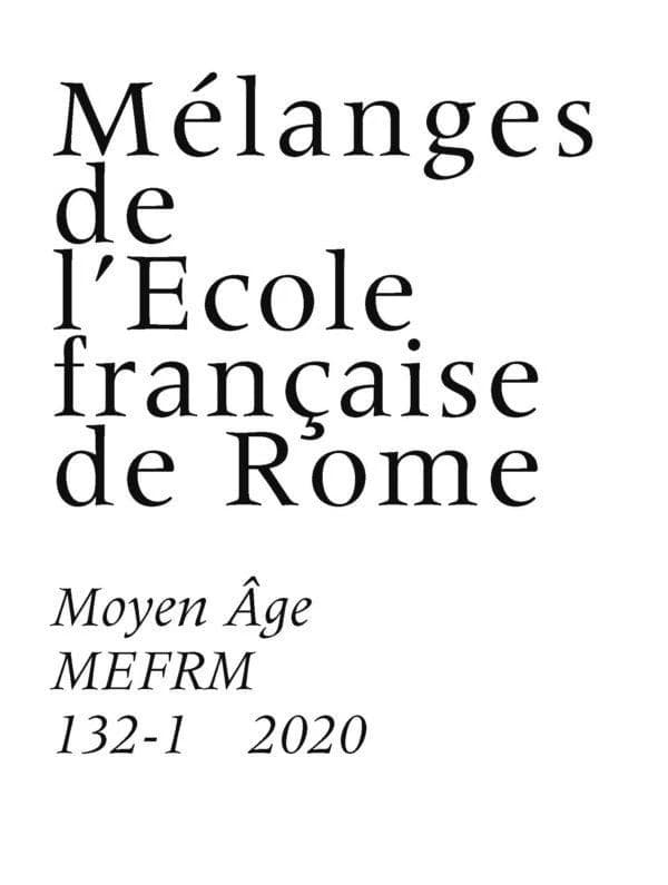 MEFRA ; Moyen-Age n.132-1 : 2020