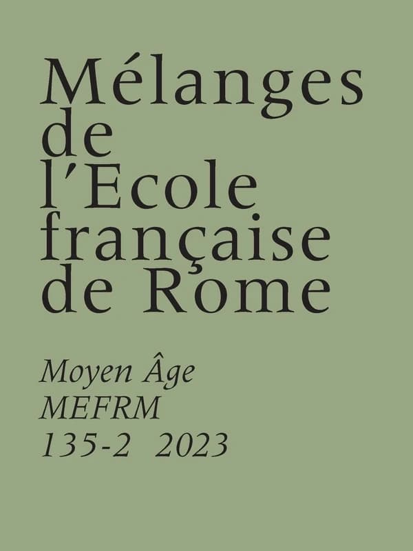 Mélanges de l'École française de Rome : Moyen-Âge MEFRM.