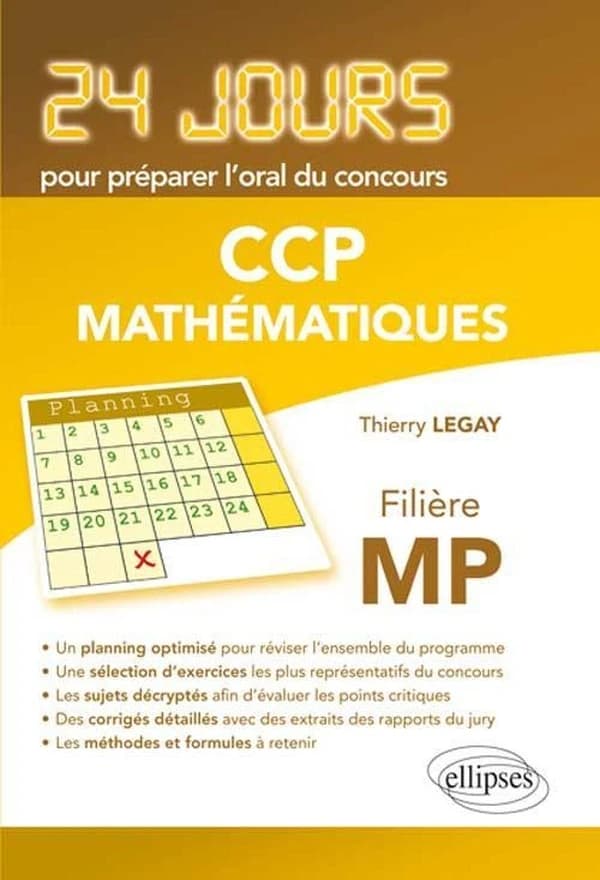 Mathématiques : concours CCP, filière MP