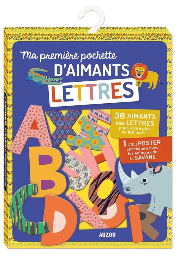 Ma première pochette d'aimants : lettres