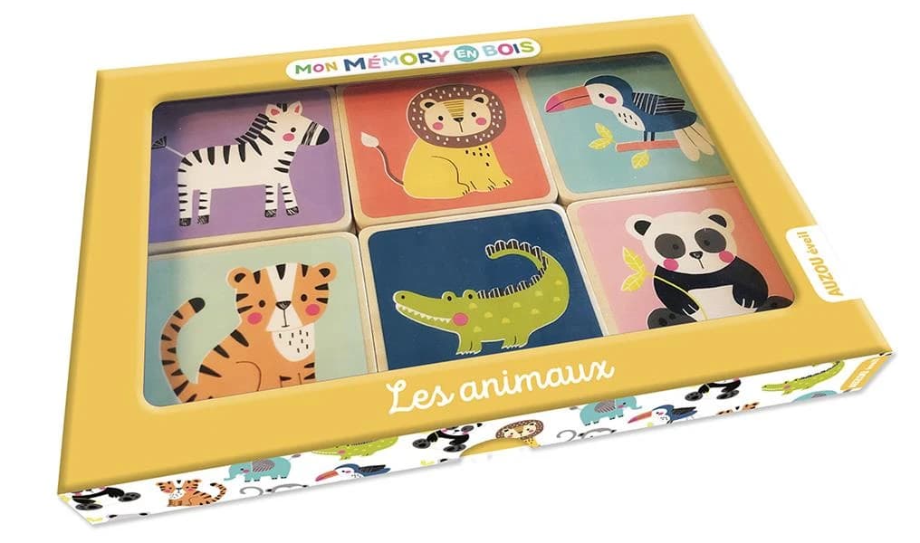 Mon memory en bois ; les animaux