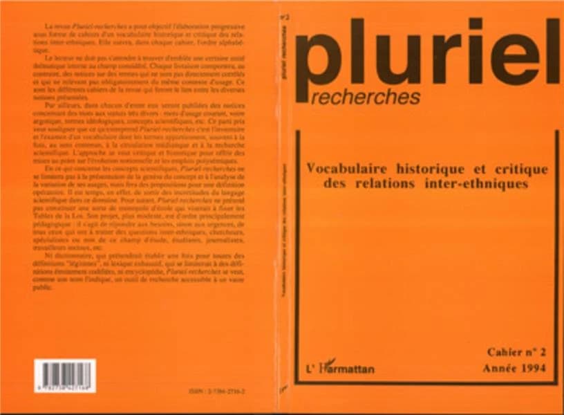 Vocabulaire historique et critique des relations inter-ethniques (édition 1994)