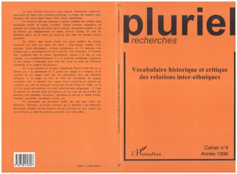 Vocabulaire historique et critique des relations inter-ethniques