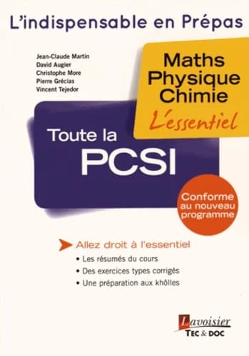 Toute la PCSI : maths-physique-chimie
