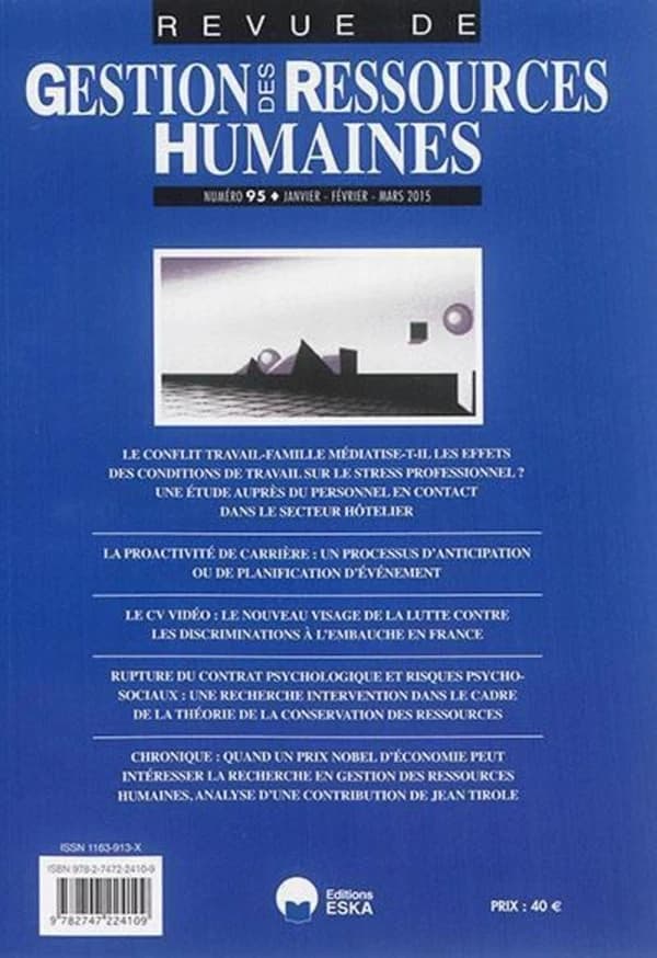 Revue Gestion des ressources humaines n.95