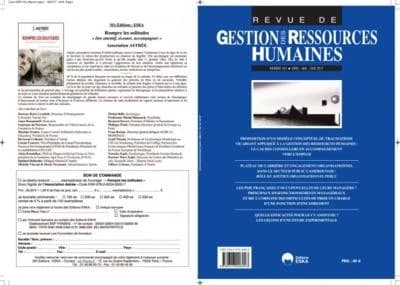 Revue Gestion des ressources humaines : GRH 104-AVRIL-MAI-JUIN 2017 : PROPOSITION D'UN MODELE CONCEPTUEL DU TRAUMATISME VICARIANT APPLIQUE A LA GRH