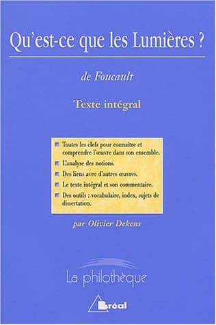"Qu'est-ce que les Lumières ?", Michel Foucault