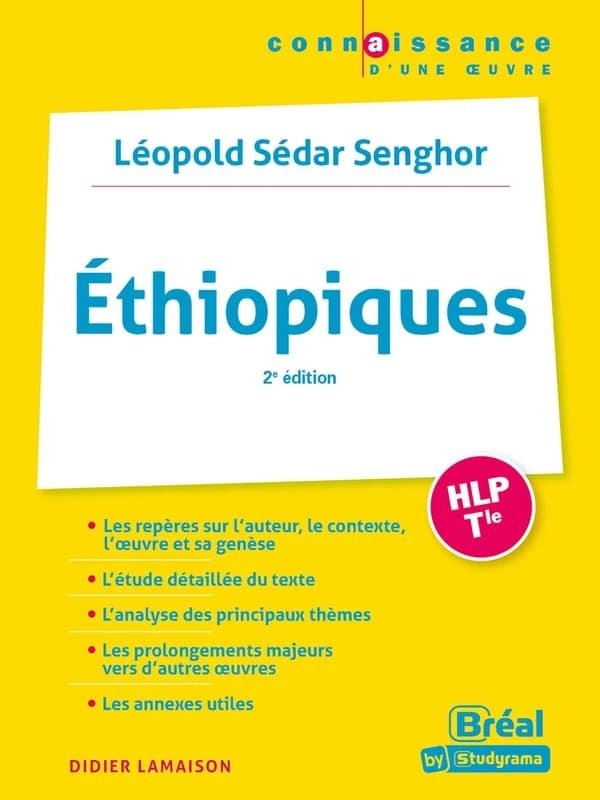 Léopold Sédar Senghor, "Éthiopiques" (2e éd.) Didier Lamaison,...