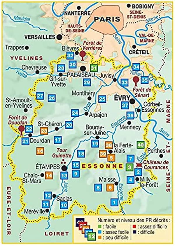 L'Essonne... à pied : 40 promenades et randonnées