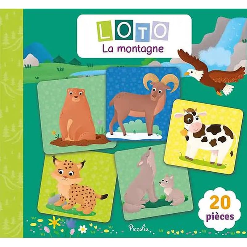 Loto les animaux de la montagne
