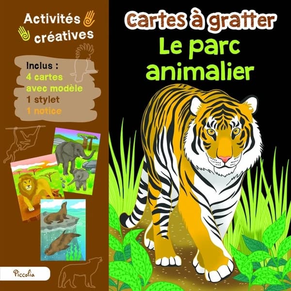 Cartes à gratter : le parc animalier