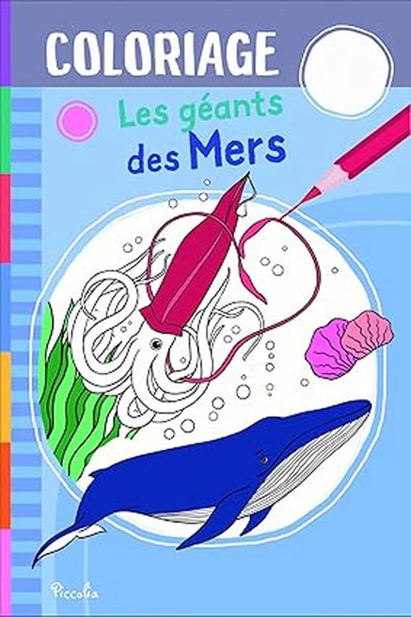 Coloriage : les géants des mers