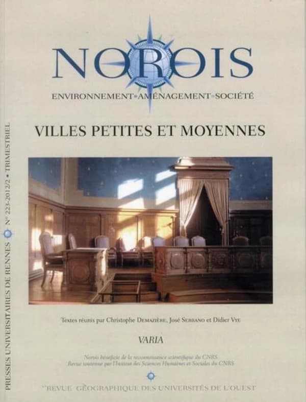 Revue NOROIS n.223 : villes petites et moyennes
