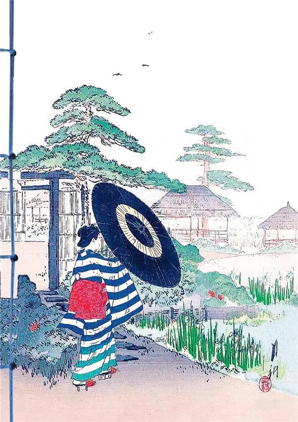 Les jardins dans l'estampe japonaise