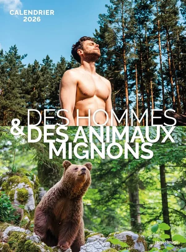 Calendrier mural : Hommes VS Animaux trop mignons (édition 2026)