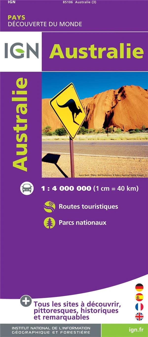 Australie (Éd. 3) cartographie MairDumont ; [publié par diffusée par l'Institut national de l'information géographique et forestière : Australia